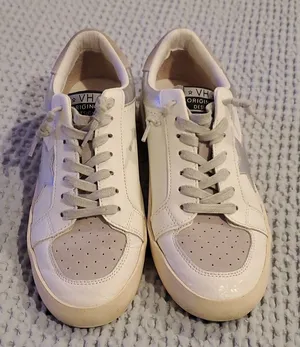 Vintage Havana Women's White Silver Sneaker Size 9 (#2) thumbnail 1