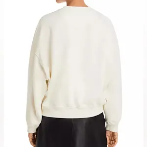 Anine Bing Jaci Rio de Janeiro Graphic Sweatshirt in White thumbnail 2