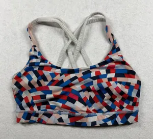 Lululemon Energy Bra Women’s Size 6 Capoeira Multi Medium Support Sports Bra thumbnail 1