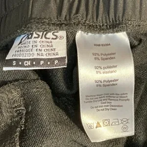 Asics Women's Black High Rise Drawstring Workout Athletic Jogger Pants Size S thumbnail 4