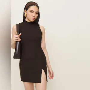 Reformation Skylar Knit Dress, Cafe Color, Size X-Small, $128 thumbnail 5