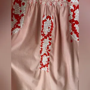 Margarita Embroidered shift dress oaxacan floral sara golondrina short sleeve thumbnail 4