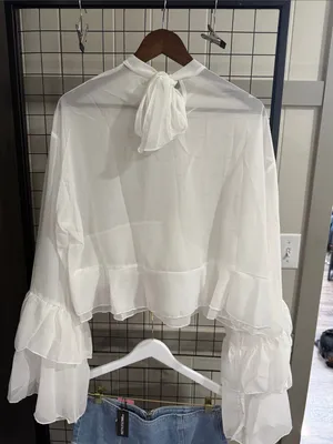 Sheer Ruffle Tie thumbnail 2