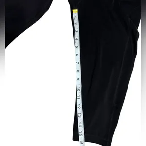 Adidas Athletic Capri Leggings med Black Workout Gym Crop pants wk2 thumbnail 5