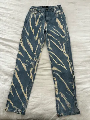 Lioness Bleached Blue Straight Leg Jeans thumbnail 1
