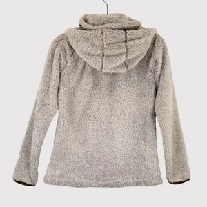 Kuhl Womens Flight Jacket Beige Avina Full Zip Sherpa Fleece Hooded Outdoor XS thumbnail 3