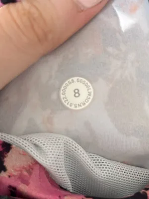 Lululemon Base Pace High Rise Tights Leggings Stencil Blossom Size 8 thumbnail 6