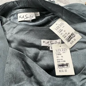Kd‎ Spring Womens Lagenlook Dress With Cardigan Art to Wear Green Size Large L thumbnail 11