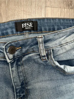 High-Rise Light Blue Flare Jeans - Women size 9 thumbnail 5