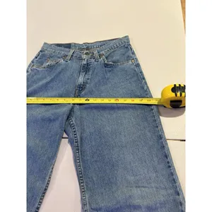 Vintage 90s Levi's 965 Wide Leg Jeans Made in USA Size 5 Long thumbnail 12