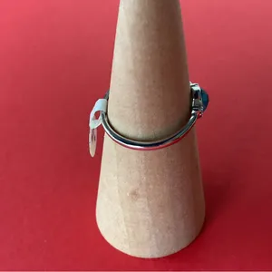 Bomb Party RBP3719 “Made With Love” Genuine Quartz on Rhodium Size 9 Ring NWT thumbnail 2