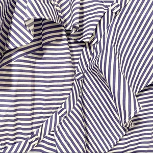 Venus Striped Ruffle‎ Top | Coastal Granddaughter | Cottagecore Preppy Size 12 thumbnail 4