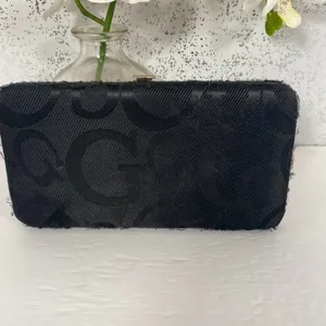 Guess Black Logo Cloth Flat Style Wallet thumbnail 5