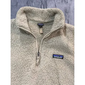 Patagonia Los Gatos Quarter-Zip Fleece Pullover Women Tan Beige Medium thumbnail 3