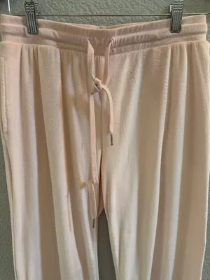 Juicy Couture Pink Og Big Bling Velour Track Pants Size Small thumbnail 4