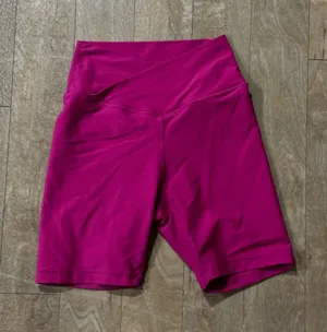 Popflex Pink Crossover Athletic Biker Shorts Size Small thumbnail 1