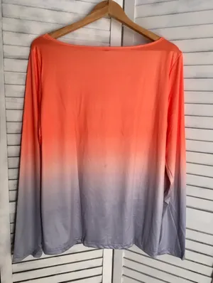 Orange Ombré Top, XL thumbnail 2