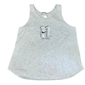 Vintage Nike Tank Top Women’s Size XL 90s Nike Swoosh Center Check Gray thumbnail 1
