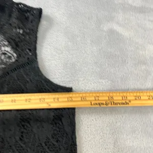 Abercrombie & Fitch‎ Lace Mini Dress XS Black Sleeveless High Neck Boho Gothic thumbnail 9