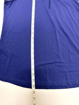 IBKUL Sleeveless Zip Polo Tank Blue Size L thumbnail 9