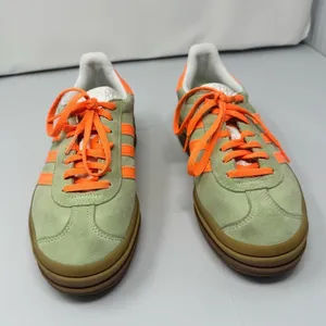 Adidas Originals GAZELLE BOLD IH7495 Sneakers Green Orange Women’s 7.5 thumbnail 2