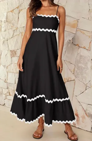 Black maxi dress thumbnail 1