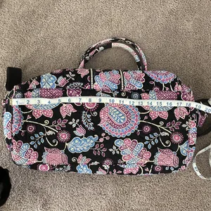 Vera Bradley paisley print weekender w/cosmetic bag thumbnail 3