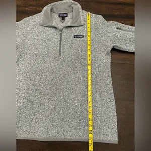 Patagonia Women’s Better Sweater 1/4 Zip Pullover Birch White- Size Large thumbnail 4