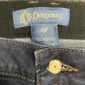 Democracy Dark Blue Skinny Jeans Ab Solution womens size 14 Plus high rise thumbnail 2