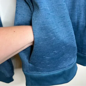 Under Armour Zip Up Sweatshirt Jacket ColdGear Women’s Size XL Loose Blue thumbnail 6