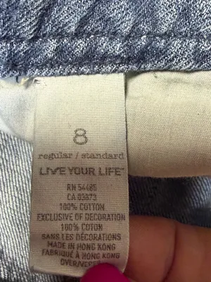 Vintage Y2K American Eagle Real Flare Low Rise Denim Jeans Womens 8 Bootcut Blue thumbnail 11