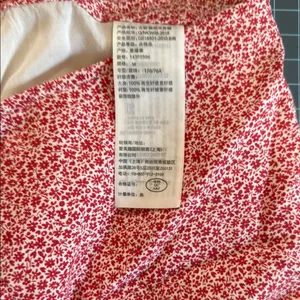 Abercrombie & Fitch red Mini A-Line Skirt Set top size S bottom size M thumbnail 7