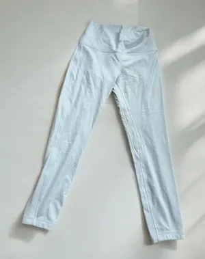 LULULEMON Light Blue 7/8 Leggings Size 8 thumbnail 1