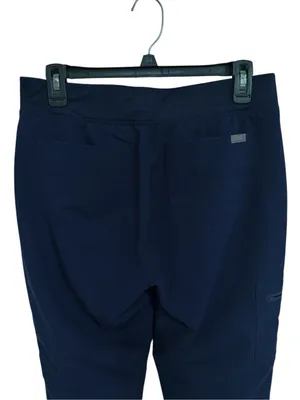 Figs Zamora Drawstring Jogger Scrub Pant back embroidered in Navy size S thumbnail 4