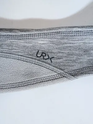 URX Heather Gray Fleece Headband One Size thumbnail 2