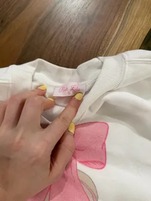 Pink Lily Boots & Bows Graphic Sweatshirt thumbnail 4