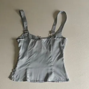 Peppermayo Women’s XS Silver Satin Corset Top Bustier Tank US 2 thumbnail 4