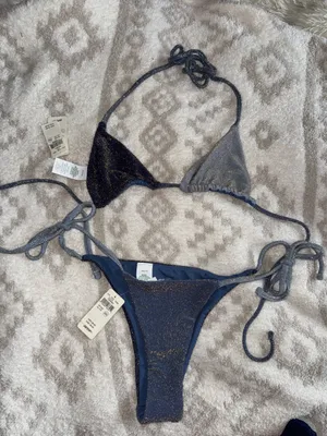 Aerie sparkle bikini set xxs thumbnail 1