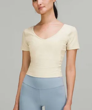 Lululemon Align Tee White Opal Size 4 thumbnail 1