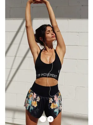 NWOT Free People Movement Carpe Diem Printed Shorts thumbnail 2