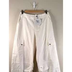 Princess Polly White Wide Leg Cargo Pants High Waisted Utility Trousers Size 4 thumbnail 4