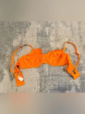 Aerie  Bright Orange Lace Bra thumbnail 3