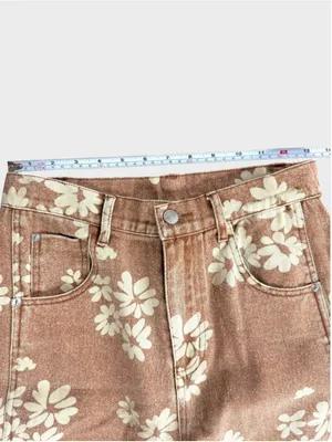 Entro Floral Print Barrel Pants Size S thumbnail 7