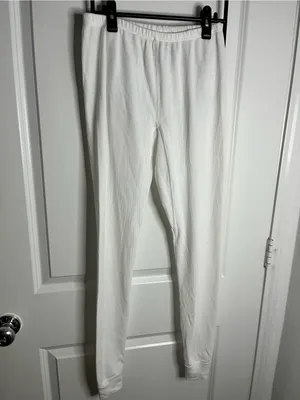 Fruit of the Loom Long John White Cozy Waffle Knit Winter Thermal Pants Sz Small thumbnail 3