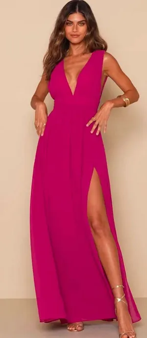 Magenta Maxi Dress thumbnail 2