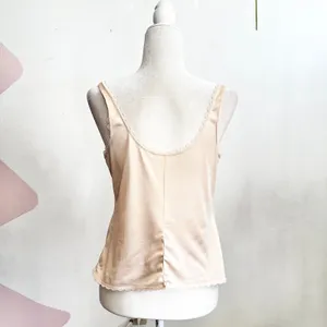 Vintage Lace Trim Tank Top, Coquette Y2K Fairycore‎ 2000s Bridal Medium thumbnail 2