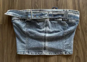 Love Tree Denim Top thumbnail 1
