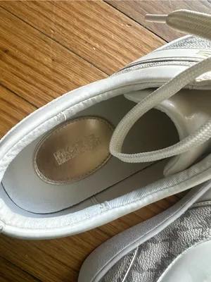 MICHAEL Michael Kors Juno Stripe Lace Up Sneakers Vanilla MK Monogram 8.5 thumbnail 8