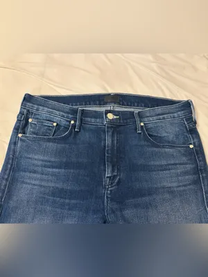 MOTHER The Down Low Weekender Heel in the color High Tide -Flare Jeans - Size 34 thumbnail 7