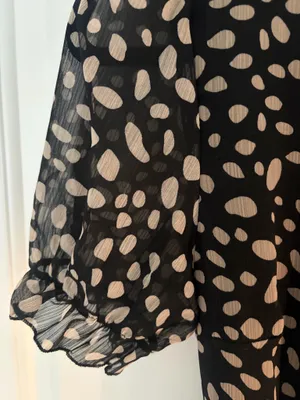 Mi Ami Francesca's Black and Taupe Mini Dress thumbnail 6